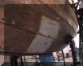 Als deze reparatie er niet in had gezeten hadden we de boot blank gelaten